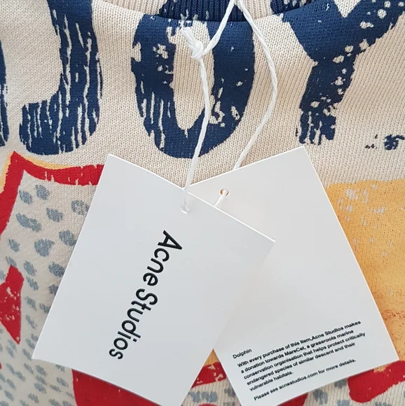 NWT - Acne Studios Printed Sweatshirt - Picture 4 of 6